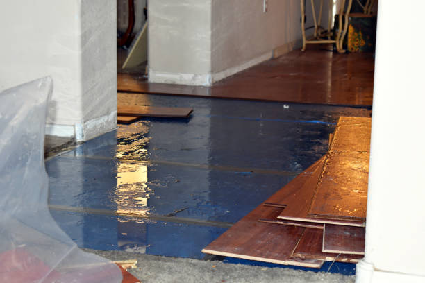 Professional Sewage Cleanup technician working in Troy, ME